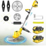 Mevronisshop - d�broussailleuse sans fil de 9 pouces, coupe bordure sans fil 4 en 1, avec 2 * 4. 0 ah, ...