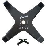 Mevronisshop - disque incurv� � 4 pointes pour d�broussailleuse (300 x 4, 0 mm) lame pour couper principalemen ...