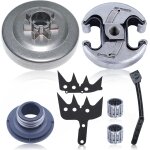 Mevronisshop - ensemble d'embrayage pour husqvarna 340 345 350 445 445e 450 450e jonsered 2145 et 2150 ...