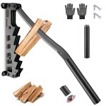 Mevronisshop - fendeur de buche mural, unique fendeur de bois de chauffage manuel mural, robuste avec ...