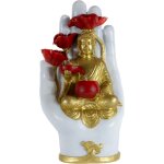 Mevronisshop - fontaine solaire bouddha batterie rechargeable usb, avec pompe a eau panneau solaire 5v ...