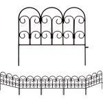 Mevronisshop - garden lot de 5 panneaux de cl�tures d�coratives de jardin 45 x 40 cm pour bordure de ...