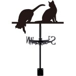 Mevronisshop - girouette de jardin exterieur de chat pour toit girouettes indicateur de direction du ...