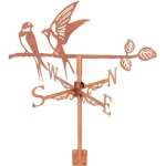 Mevronisshop - girouette de jardin exterieur d'hirondelle branche d'arbre girouettes pour animaux de ...