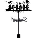 Mevronisshop - girouette de jardin exterieur oiseaux cl�ture oiseaux girouette de toit girouettes m�tal ...