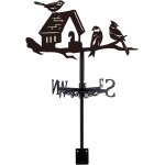 Mevronisshop - girouette de jardin exterieur oiseaux maison girouettes girouette de toit pour jardin ...