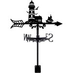 Mevronisshop - girouette de jardin exterieur de jardin girouettes de petit bateau girouette en m�tal ...