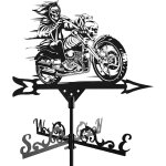 Mevronisshop - girouette en m�tal en forme d'animal avec toit pour d�coration de jardin, ferme, cour, ...