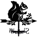 Mevronisshop - girouette vintage en mtal avec indicateur de direction du vent pour extrieur, jardin, ...