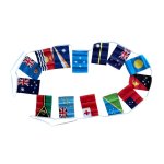 Mevronisshop - guirlande de fanions en polyester de 5, 5 m