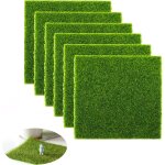 Mevronisshop - herbe de mousse miniature, 6 pcs 15x15 cm gazon artificiel de jardin tapis pelouse de ...