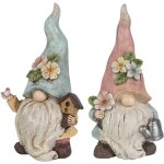 Mevronisshop - ideen mit herz lot de 2 figurines d�coratives lutin couple avec arrosoir et mangeoire ...