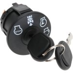 Mevronisshop - interrupteur d'allumage de tracteur pour tondeuse � gazon 4 positions avec 2 cl�s remplacement ...