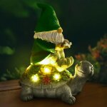 Mevronisshop - jardin tortue solaire figurine, statue de tortue extrieur, statues de jardin exterieur ...