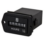 Mevronisshop - jayron ac 110 - 250v snap in compteur d�heure m�canique pour chariots �l�vatrices, chariots ...