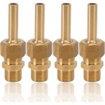 Mevronisshop - jetnozzle de fontaine en laiton, lot de 4 buses de fontaine a eau embout de buse en laiton ...