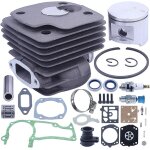 Mevronisshop - kit de piston de carte al�sage de cylindre 52 mm, pour pi�ce de tron�onneuse jonsered ...