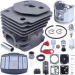 Mevronisshop - kit de r�paration de carburateur de piston de cylindre de 47 mm, pour tron�onneuse husqvarna ...