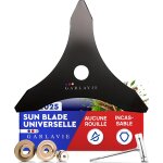 Mevronisshop - lame de d�broussailleuse 25, 5 cm ¿ lame 3 dents universelle pour d�broussailleuse & ...