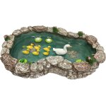 Mevronisshop - mare aux canards : maman et ses canetons ! une mare aux canards miniature pour jardin ...