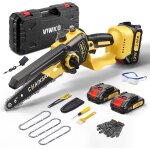 Mevronisshop - mini tron�onneuse � batterie 6 pouces, 1000w brushless tronconneuse electrique sans fil ...