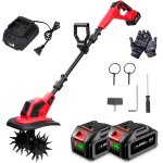 Mevronisshop - motobineuse electrique - 550w motoculteur �lectrique sans balais, largeur 17 cm, profondeur ...