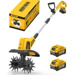 Mevronisshop - motobineuse sans fil 20v max, 360 tr / min, motoculteur electrique avec 2 x 4, 0 ah batteries ...