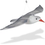 Mevronisshop - mouette �pouvantail, volante, � suspendre, statue d�corative, pour le jardin, balcon, ...