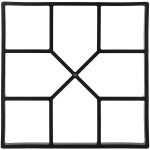 Mevronisshop - moule b�ton en plastique pour route de pierre moule a pav� r�utilisable diy de jardin ...