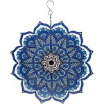Mevronisshop - moulin a vent 360 degr�s a suspendre en m�tal mandala d�coration d'int�rieur ou d'ext�rieur ...