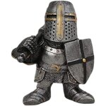 Mevronisshop - nain de jardin - statue de jardin - gardien nain - armure - chevalier - sculpture - figurines ...