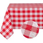 Mevronisshop - nappe rectangulaire � carreaux tissu lavable outdoor r�sistant aux intemp�ries protection ...