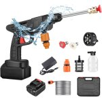 Mevronisshop - nettoyeur haute pression sans fil max 90 bar avec buse multi - pulv�risation 6 en 1, tuyau ...
