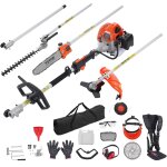 Mevronisshop - outils de coupe multifonctionnel 6 en 1, taille - haie � gaz 52 cc, d�sherbeur, taille ...