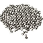 Mevronisshop - perles de nettoyage, 100 pcs boule d'observation en acier inoxydable, mini boules miroirs ...