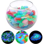 Mevronisshop - pierre luminescentes 200 pi�ces bleu galet lumineux galets pierres glow in the dark pebble ...