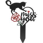 Mevronisshop - pile de marqueurs funraires tombes dcoration de cimetire tombe de jardin signes de ...