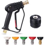 Mevronisshop - pistolet de lavage haute pression 4350 psi avec 5 embouts de buse d'eau, pistolet de nettoyage ...