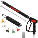 Mevronisshop - pistolet de nettoyeur haute pression, raccord rapide pivotant 3 / 8'', soupape interne ...