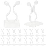 Mevronisshop - plante support clips 50 pcs pour plantes grimpantes crochet fixateur mural auto - adh�sif ...