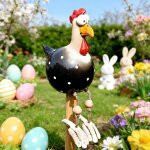 Mevronisshop - poule decorative jardin, poules decoratives, deco jardin exterieur, statue dr�le de poulet ...