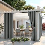 Mevronisshop - rideaux d'ext�rieur imperm�able a double oeillets protection solaire rideau impermeable ...