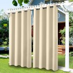 Mevronisshop - rideaux d'ext�rieur imperm�ables, rideau occultant isolant thermiques pour pergola, cabanon ...