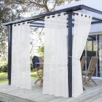 Mevronisshop - rideau ext�rieur - rideaux voilages blanc exterieur pour pergola jardin ext�rieur & int�rieur ...