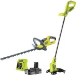 Mevronisshop - ryobi one + 18 volts : taille haies 45cm + coupe - bordures 25cm - 1 batterie lithium ...