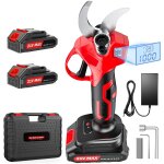 Mevronisshop - s�cateur �lectrique sans fil de 35 mm avec moteur sans balais, s�cateur de jardin avec ...