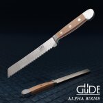 Mevronisshop - solingen - couteau à pain forgé pour droitiers et gauchers, 21 cm, bois de poirier, alpha ... Mevronisshop - solingen - couteau à pain forgé pour droitiers et gauchers, 21 cm, bois de poirier, alpha ...