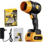 Mevronisshop - souffleur batterie, souffleur feuille sans fil turbo soufflette avec batteries, souffleuse ...
