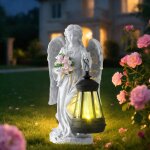 Mevronisshop - statues d'anges solaires pour jardin, photophore ext�rieur, figurine f�e led, sculpture ...