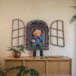 Mevronisshop - statues pour jardin, d�coration de statue miniature. mat�riau en r�sine, etanche. accessoires ...